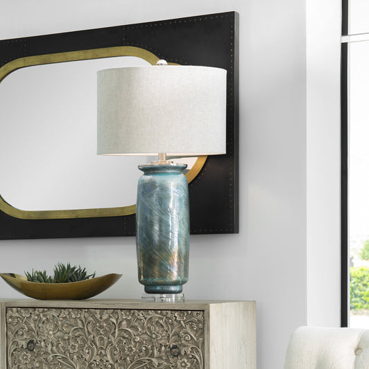 Olesya Table Lamp by Uttermost in multi. Made from glass, crystal, iron in a modern style.