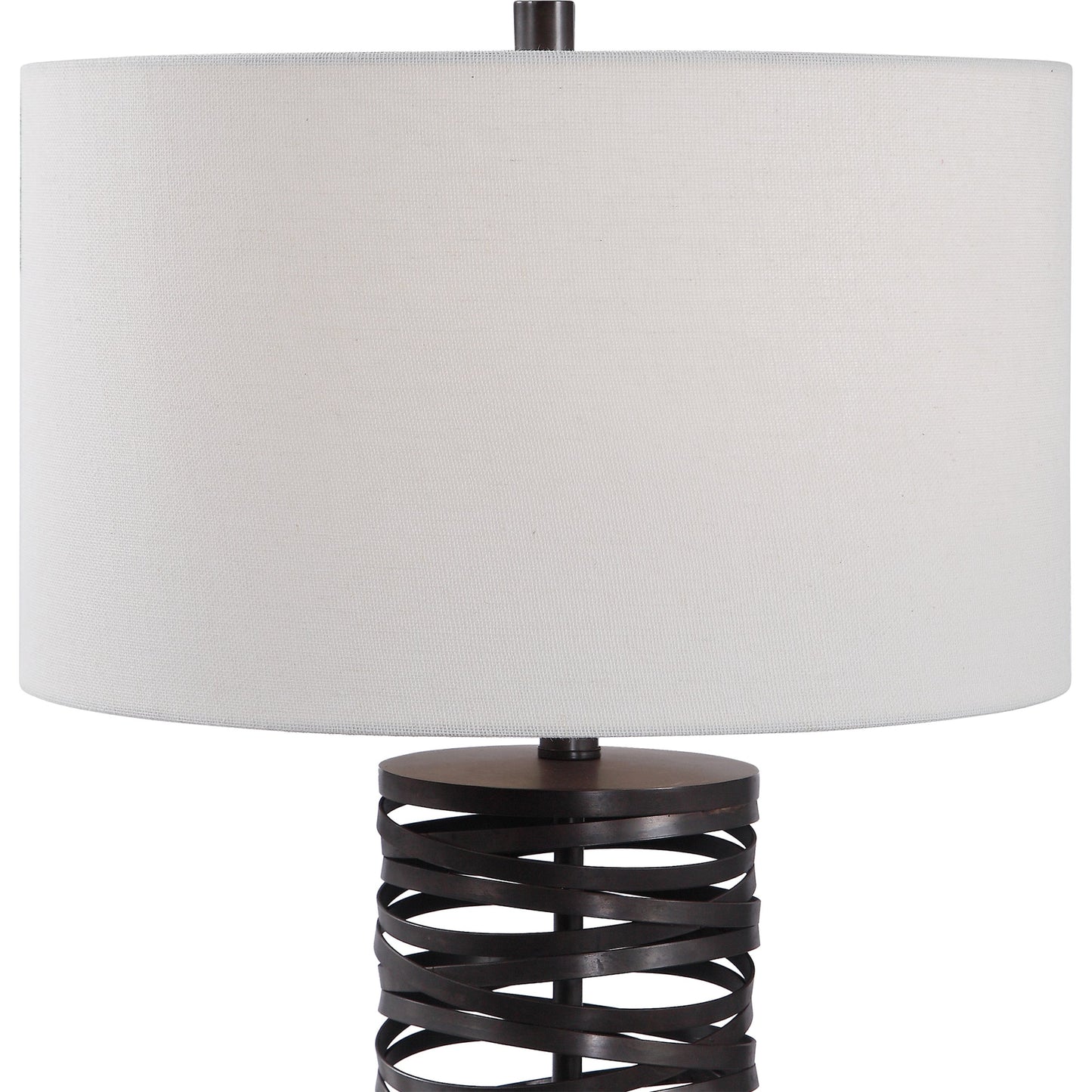 003 SR-389044 | Additional Silo | Alita Table Lamp by Uttermost in rust black. Made from steel, fabric in a modern style.