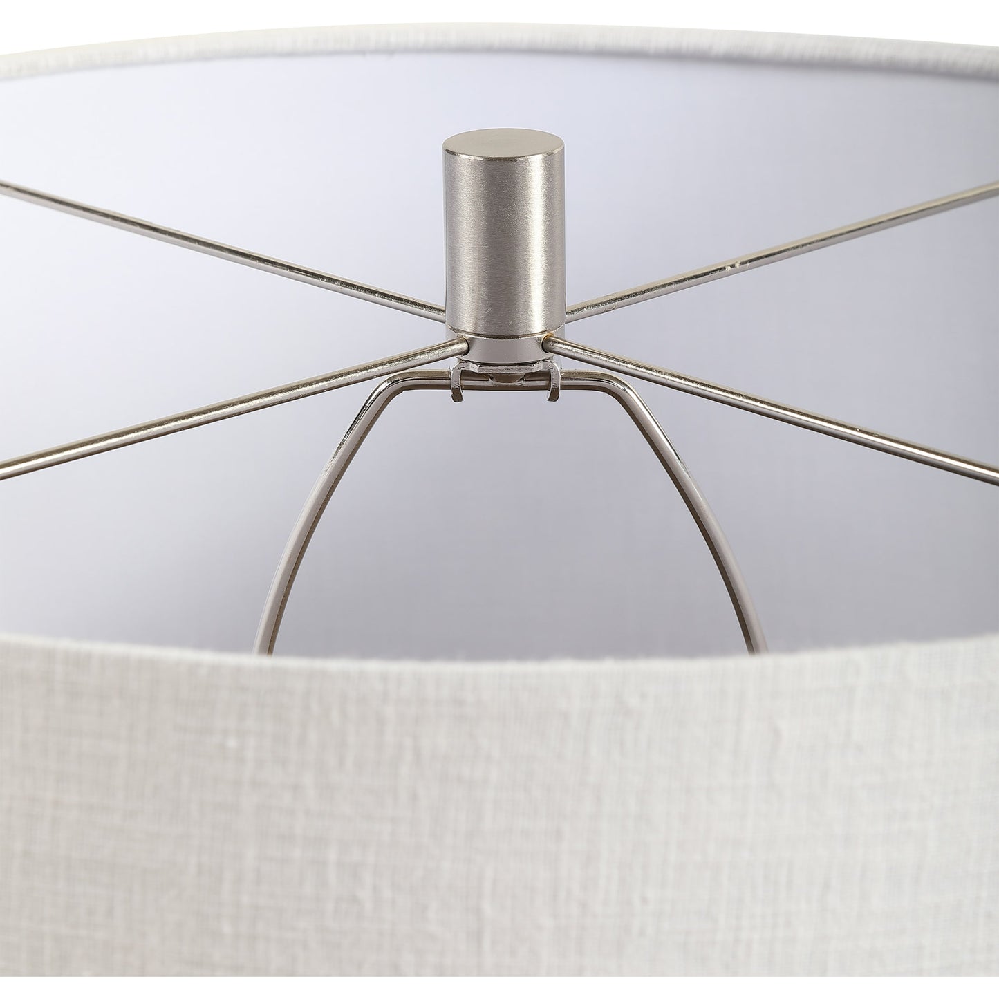 002 SR-861008 | Additional Silo | Holloway Table Lamp by Uttermost in blue. Made from ceramic, iron, fabric in a transitional style.