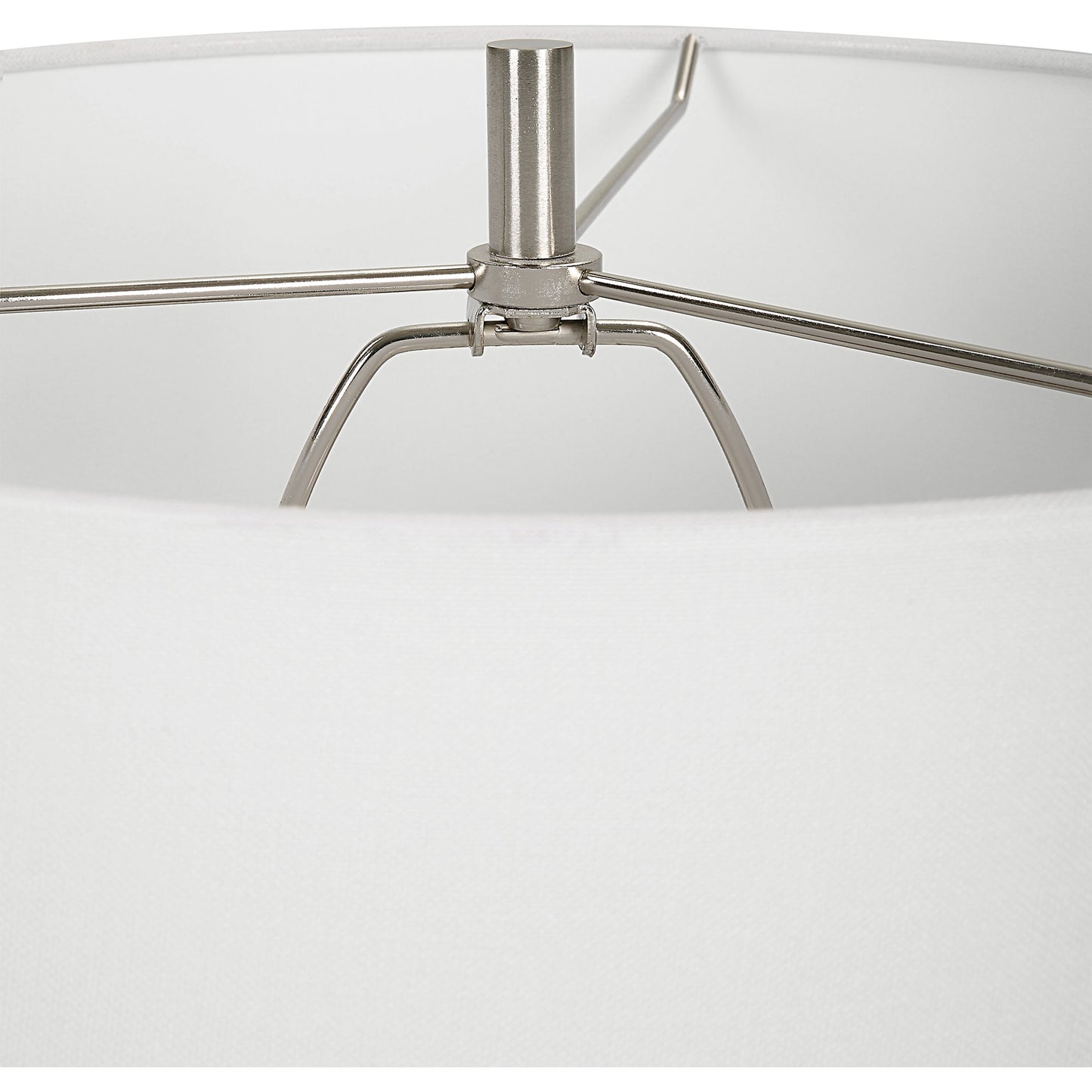 005 SI-1981438 | Additional Silo | Band Together Table Lamp by Uttermost in bleach wood, nickel. Made from crystal, wood, iron, fabric in a modern style.