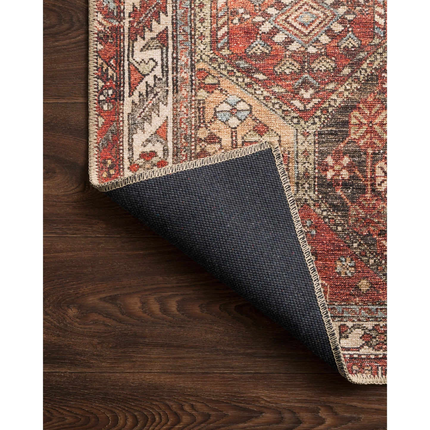 006 SR-711324,SR-711325,SR-711326,SR-711327,SR-711328,SR-711329,SR-711330 | Closeup | Loren LQ-16 Rug by Loloi in spice, multi. Made from 100% polyester in a eclectic & global style.