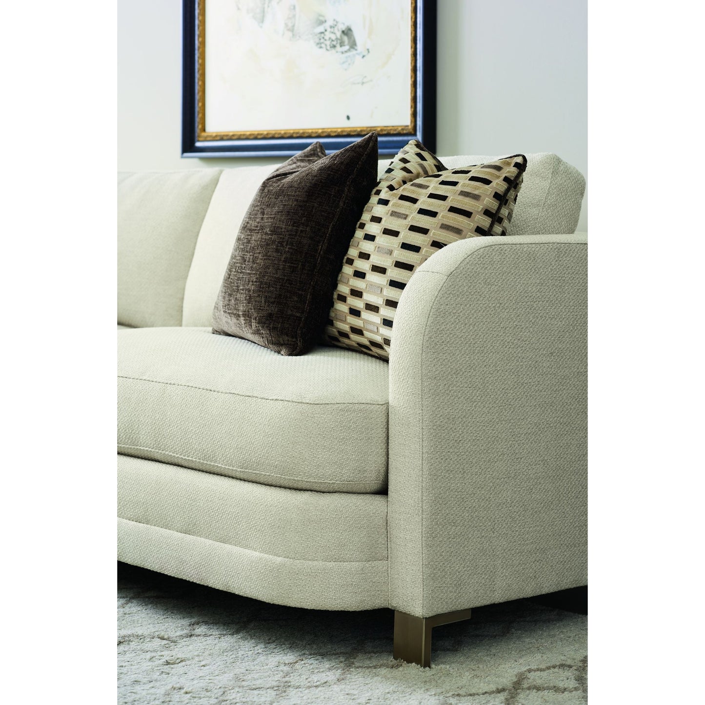 003 SR-769132 | Additional Silo | Streamline Sofa by Caracole in natural and smoked bronze. Made from metal in a transitional style.