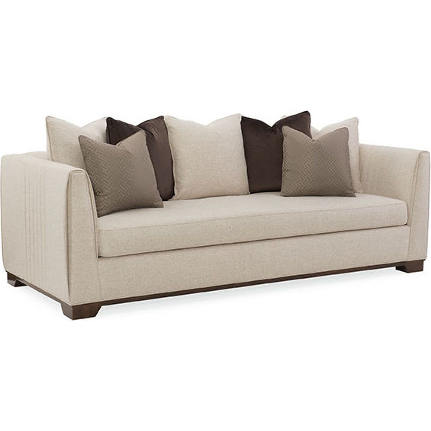 001 SR-768924 | Additional Silo | Moderne Sofa by Caracole in natural and bourbon glaze. Made from pine in a transitional style.
