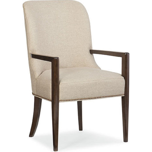 Streamline Arm Chair (Set of 2) by Caracole in natural and bourbon glaze. Made from asian hardwood in a transitional style.