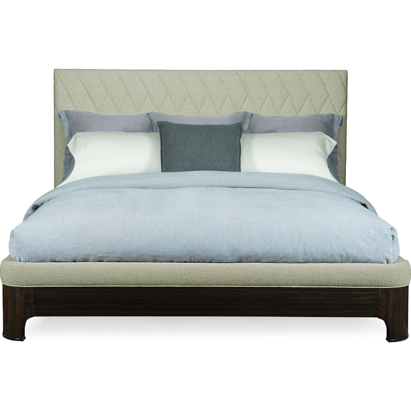 002 SR-768914 | Additional Silo | Moderne Bed by Caracole in natural and aged bourbon. Made from asian hardwood, fumed quartered figured eucalyptus in a transitional style.