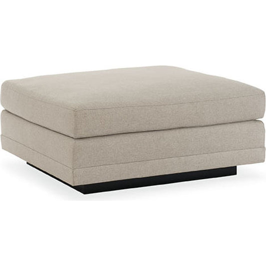 Fusion Ottoman by Caracole in natural and simply black. Made from birch in a modern style.