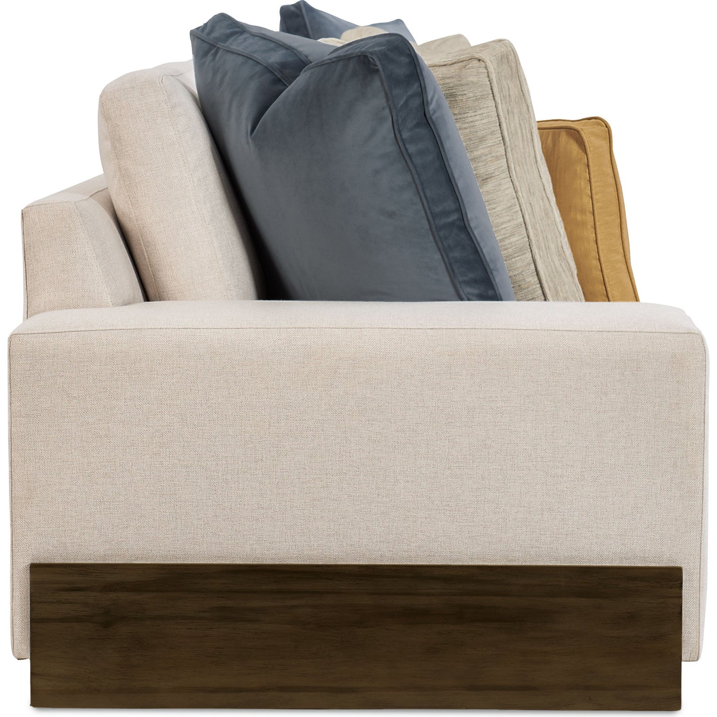 003 SR-769056 | Additional Silo | Shelf Arm 2 Piece Sectional by Caracole in natural and smoked sable. Made from fumed gum in a modern style.