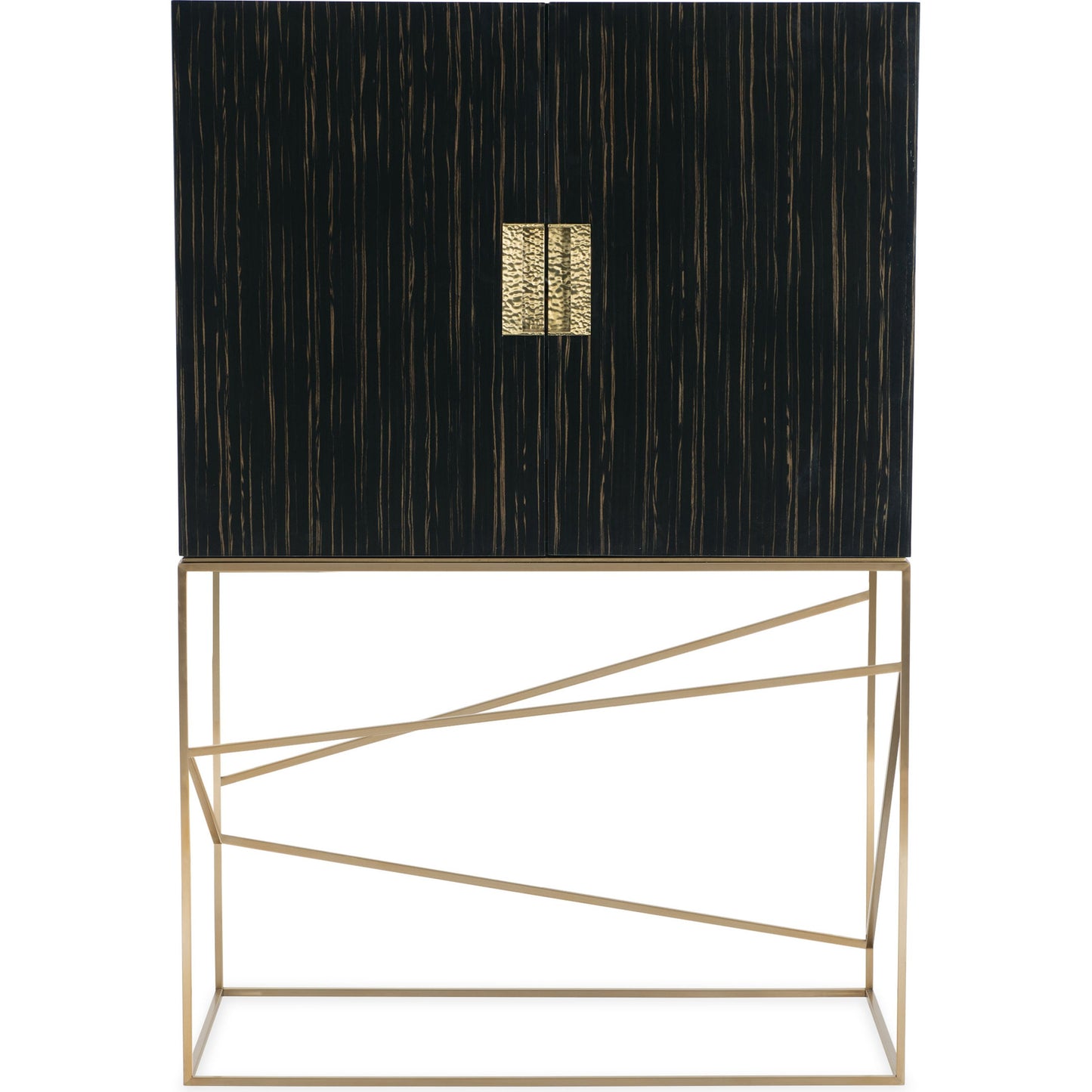 001 SR-770602 | Additional Silo | Edge Bar by Caracole in bronze, ebony, mirrored. Made from asian hardwood, engineered ebony in a transitional style.