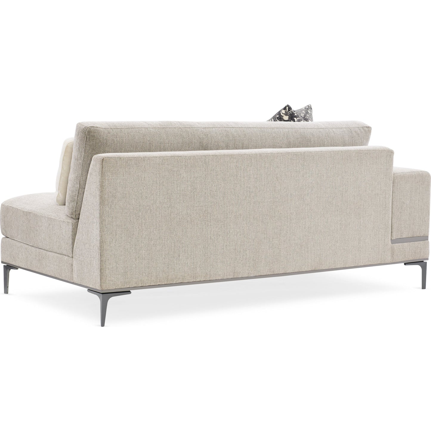 007 SR-877767 | Additional Silo | Repetition Loveseat by Caracole in zinc and london fog. Made from birch in a modern style.