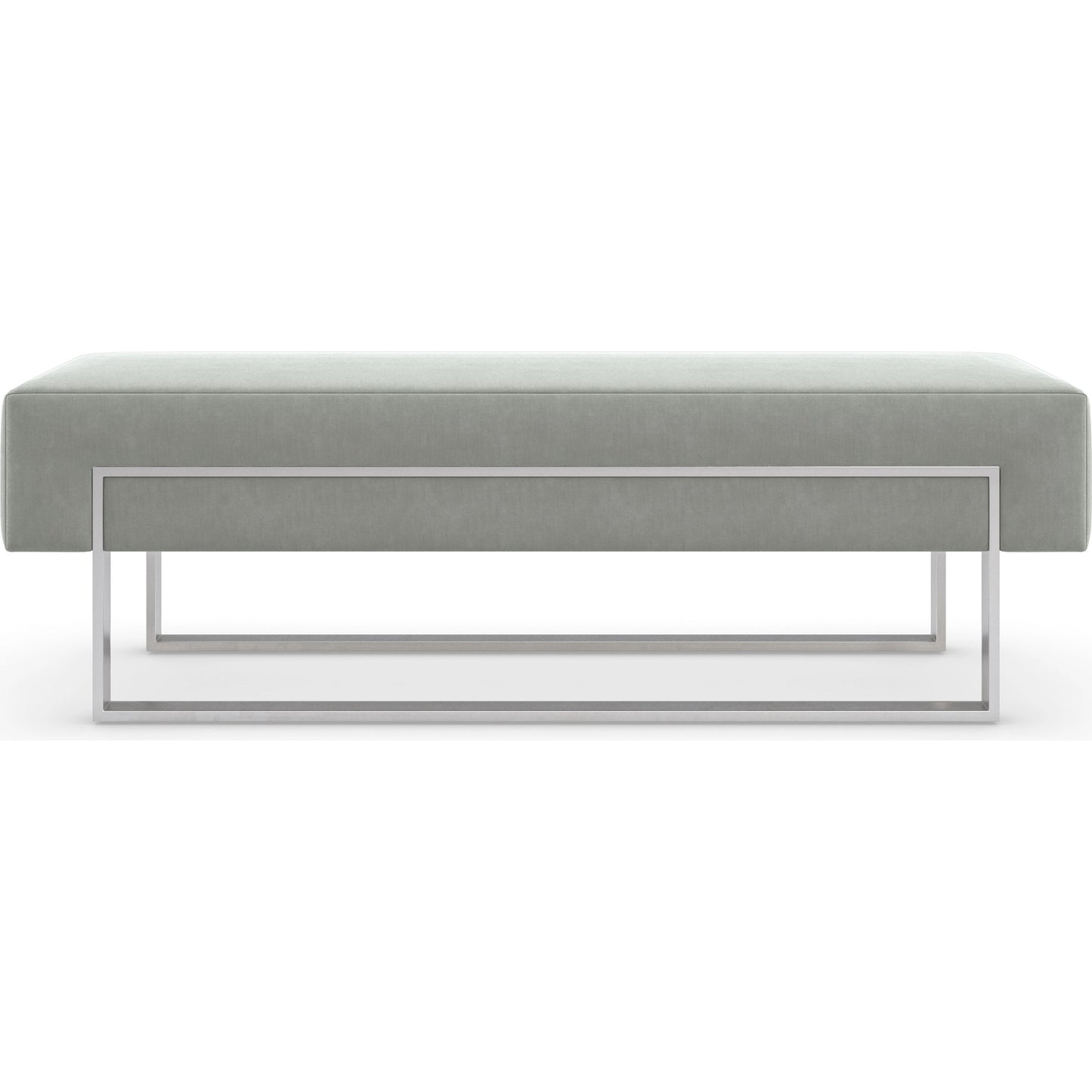 002 SI-1955837 | Additional Silo | La Moda Bench by Caracole in smoked, steel and smoked stainless steel. Made from metal in a modern style.