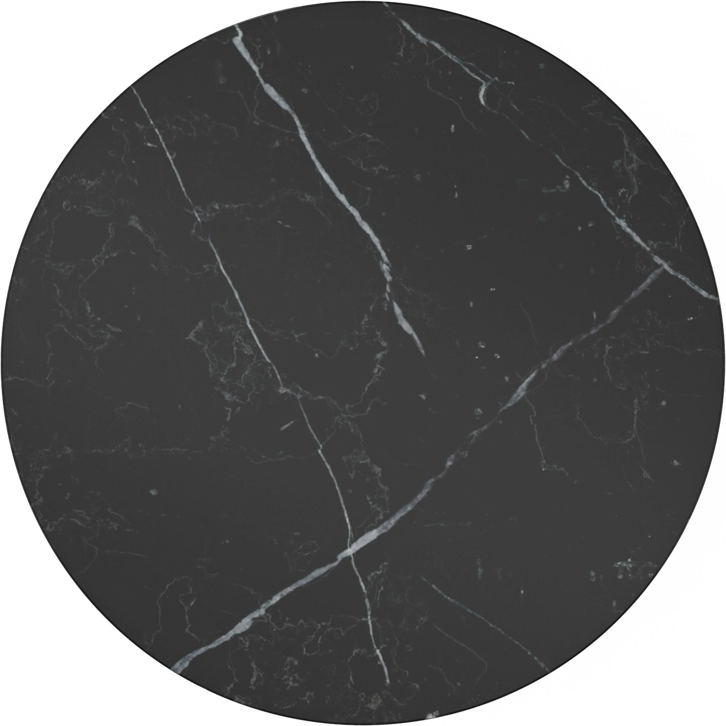 001 SI-1955852 | Additional Silo | La Moda Short Spot Table by Caracole in black, marble and smoked stainless. Made from metal, stone in a modern style.