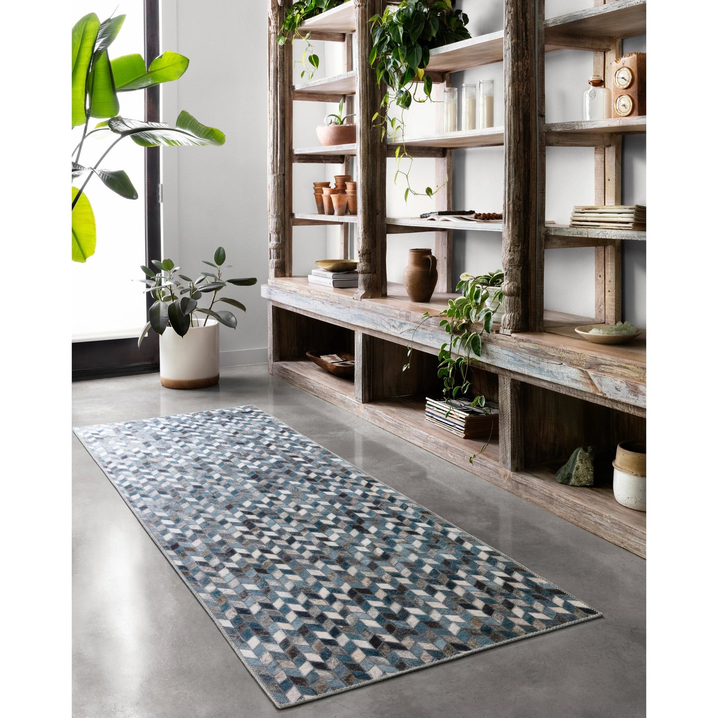 005 SR-785453,SR-785454,SR-785455,SR-785456,SR-785457,SR-785458 | Lifestyle | MAD-08 by Loloi II in ocean, gray. Made from 100% polyester in a modern style.