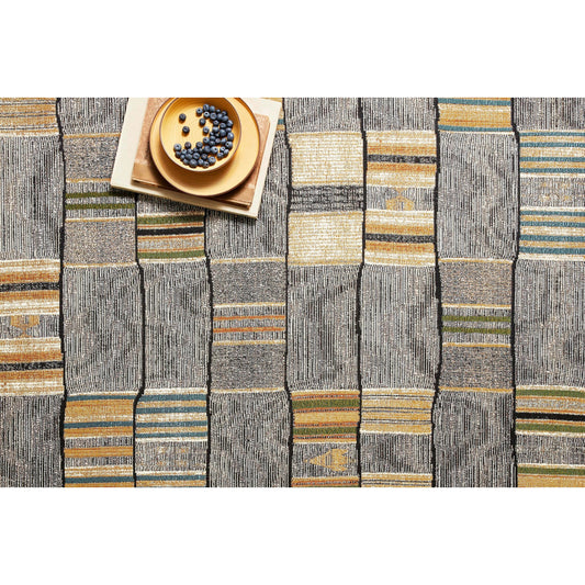 Mika MIK-10 Rug by Loloi in granite, multi. Made from polyester, polypropylene in a eclectic & global style.