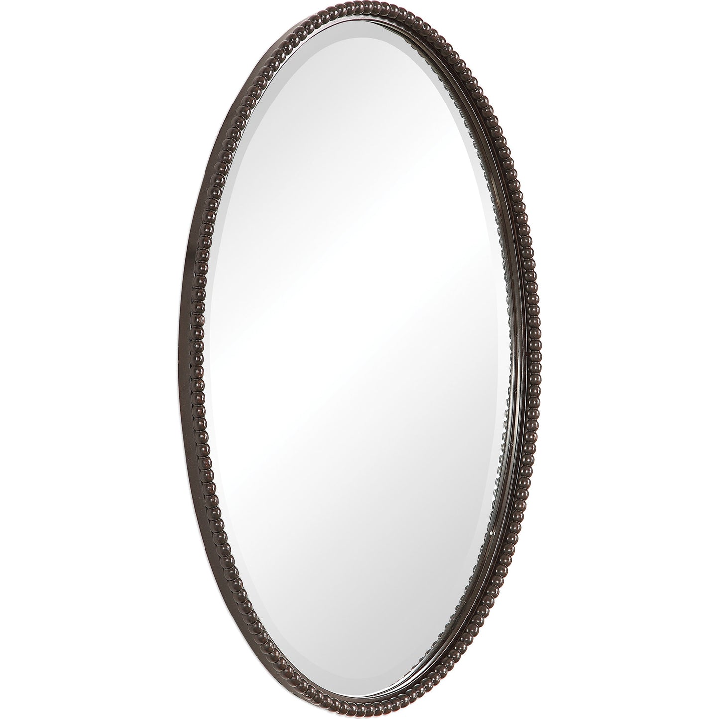 004 S-251558 | Additional Silo | Sherise Oval Mirror by Uttermost. Made from metal, glass in a modern style.