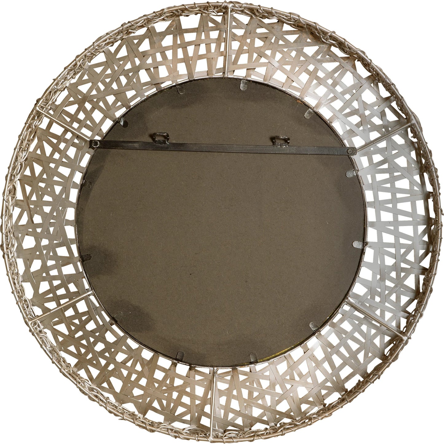 003 S-251987 | Additional Silo | Alita Woven Metal Mirror by Uttermost in light. Made from glass, iron, mdf in a modern style.