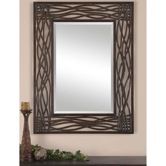 Dorigrass Mirror by Uttermost in metal. Made from metal in a modern style.