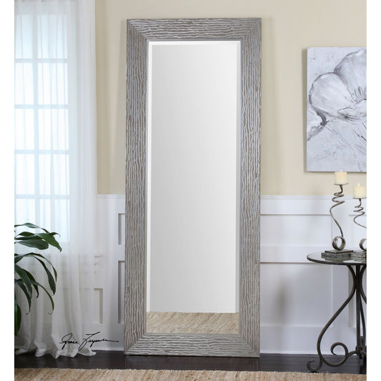 Amadeus Mirror by Uttermost in silver. Made from fir in a modern style.
