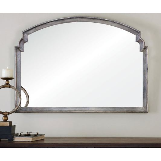 Via Della Mirror by Uttermost in silver. Made from mdf in a transitional style.