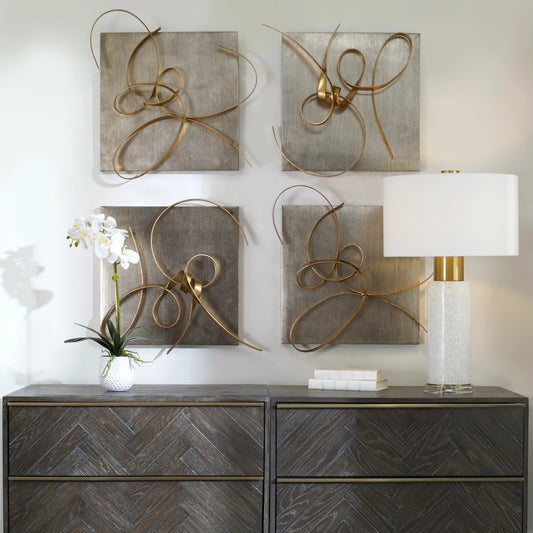 Harmony Metal Wall Art (Set of 2) by Uttermost in multi and metal. Made from metal in a modern style.