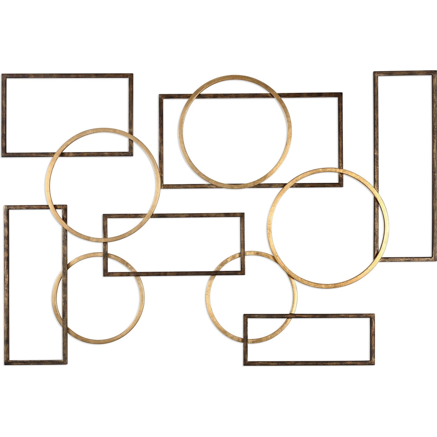 001 S-251595 | Additional Silo | Elias Wall Art by Uttermost in multi and gold. Made from iron in a modern style.