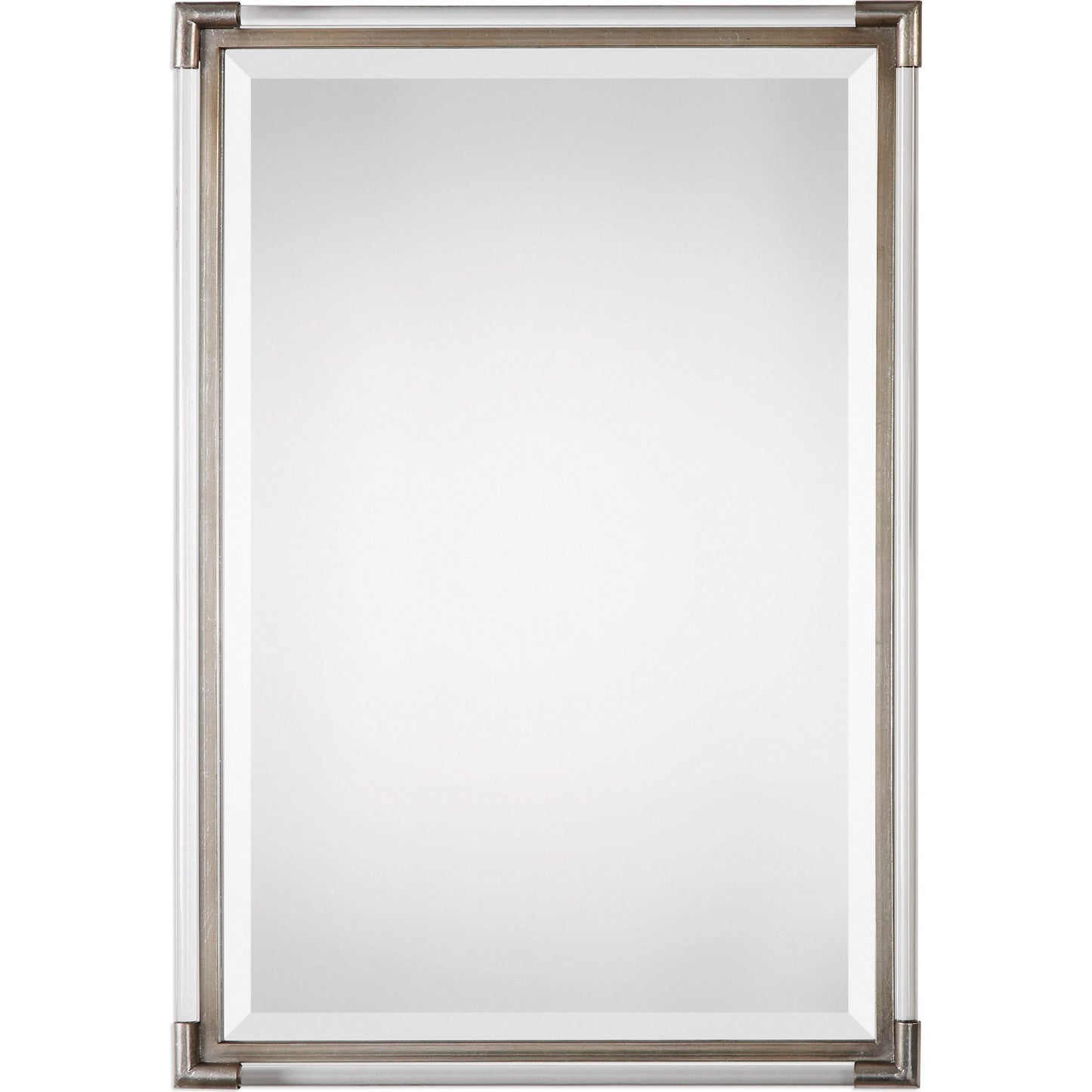001 S-251839 | Primary Silo | Mackai Mirror by Uttermost in silver. Made from metal, glass, acrylic, mdf in a modern style.