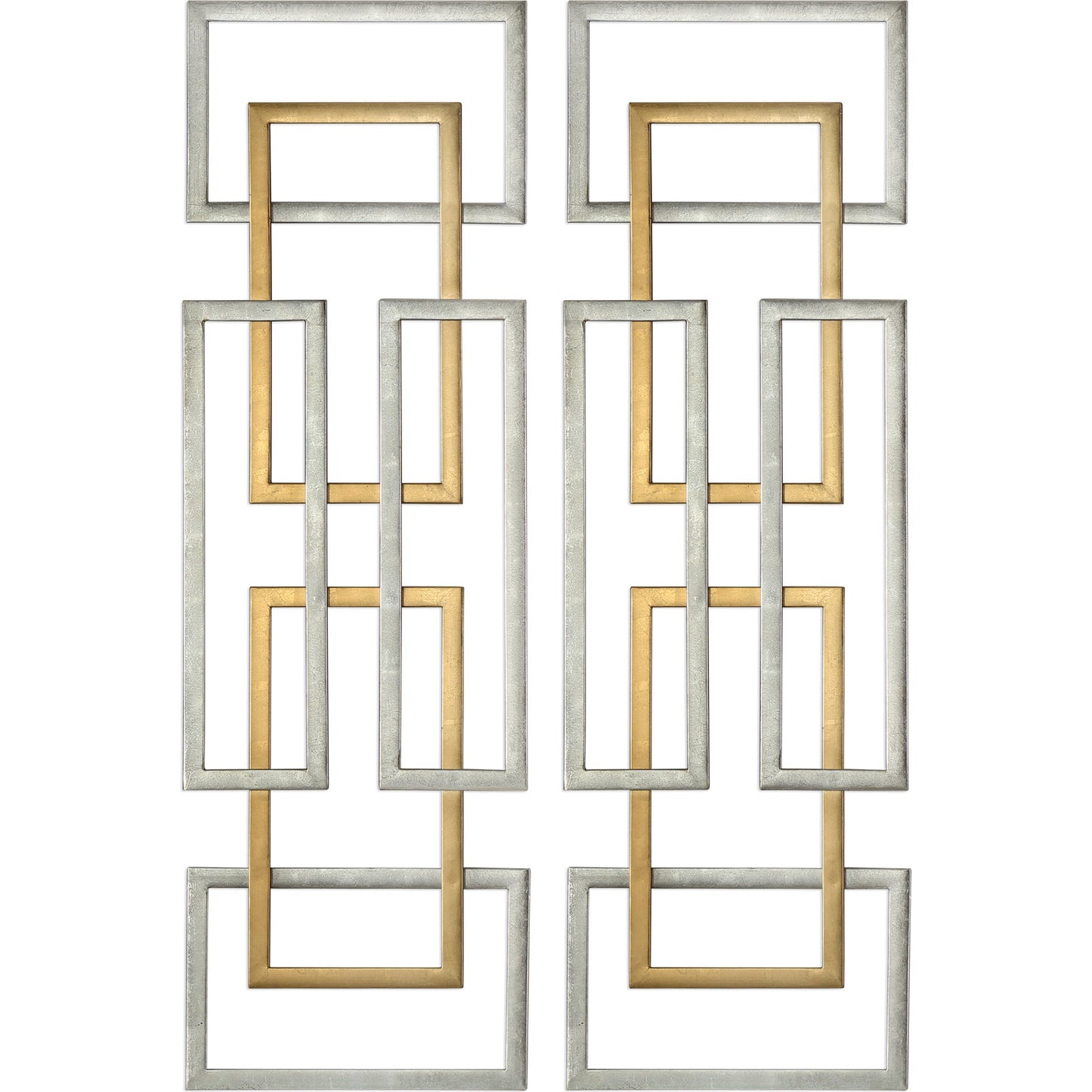 002 S-328739 | Additional Silo | Aerin Geometric Wall Art by Uttermost in multi. Made from iron in a modern style.