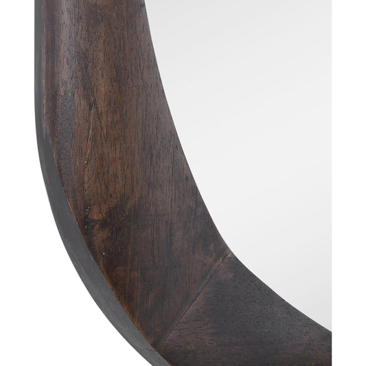 Sheldon Mirror by Uttermost in dark walnut. Made from rubber wood, mirror, mdf, paper in a modern style.