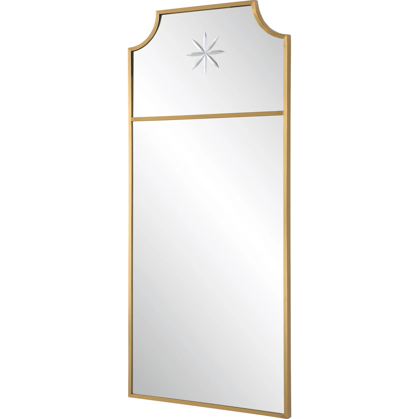 002 SI-1923562 | Additional Silo | Caddington Mirror by Uttermost in brass. Made from stainless steel, glass, mdf in a transitional style.