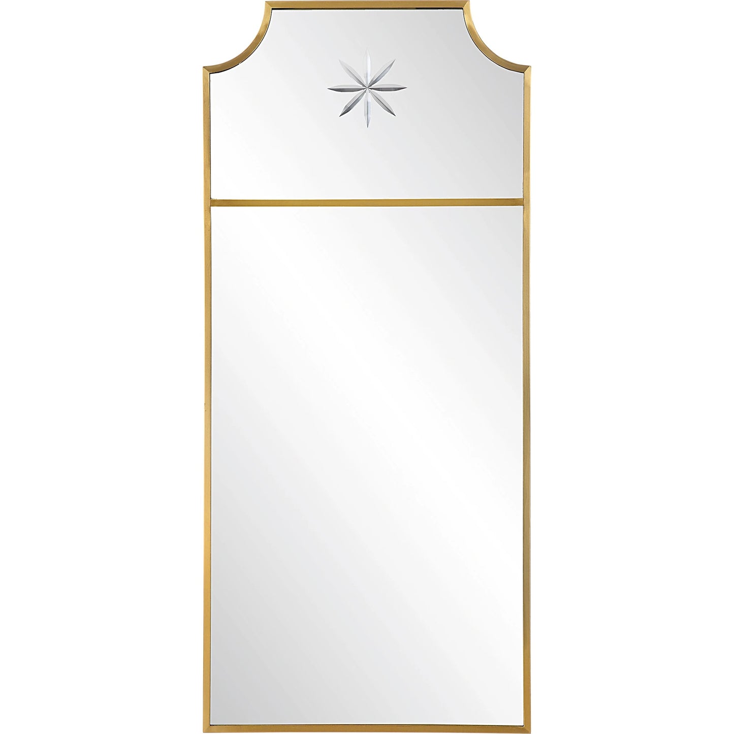 001 SI-1923562 | Additional Silo | Caddington Mirror by Uttermost in brass. Made from stainless steel, glass, mdf in a transitional style.