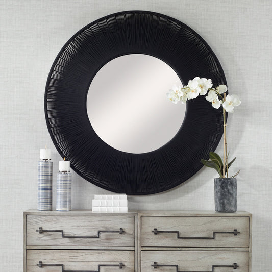Sailor's Knot Mirror by Uttermost. Made from mirror, iron, rope, mdf in a modern style.