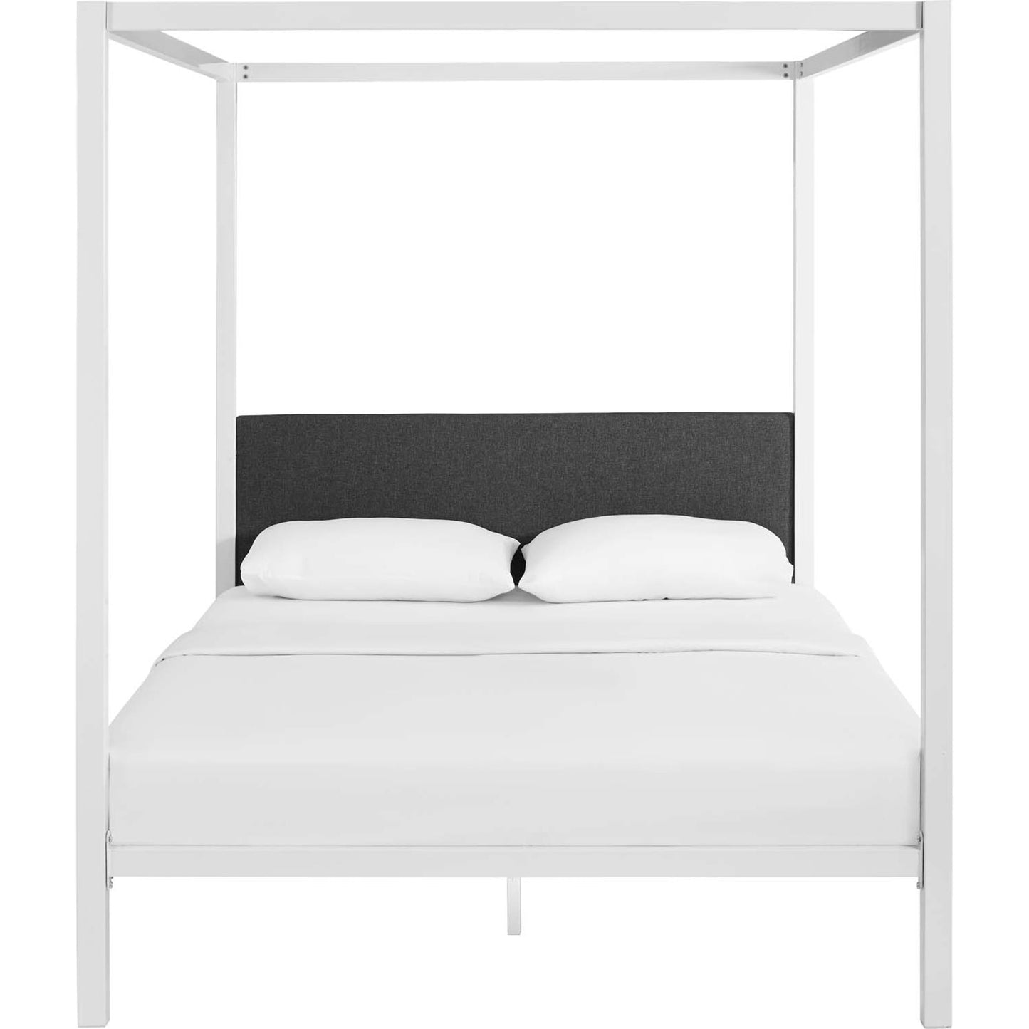007 S-293308 | Additional Silo | Hopedale Canopy Bed Frame by Evans & Londeen. Made from powder coated steel frame, inner size 60*81in(width is outer size ), bed weight capacity:1323 lbs in a modern style.