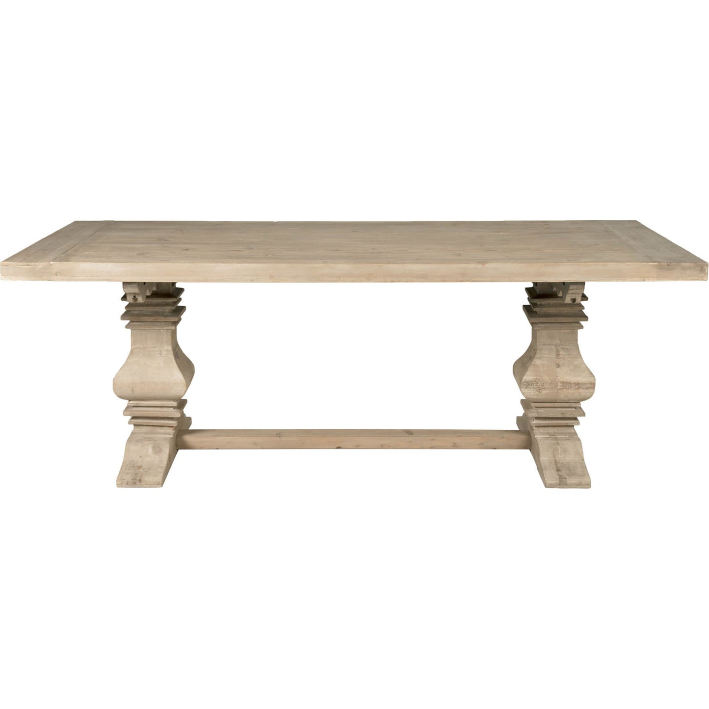 003 SR-387392 | Additional Silo | Monastery Dining Table by Essentials For Living in smoke gray pine. Made from reclaimed pine, reclaimed birch in a cottage & farmhouse style.