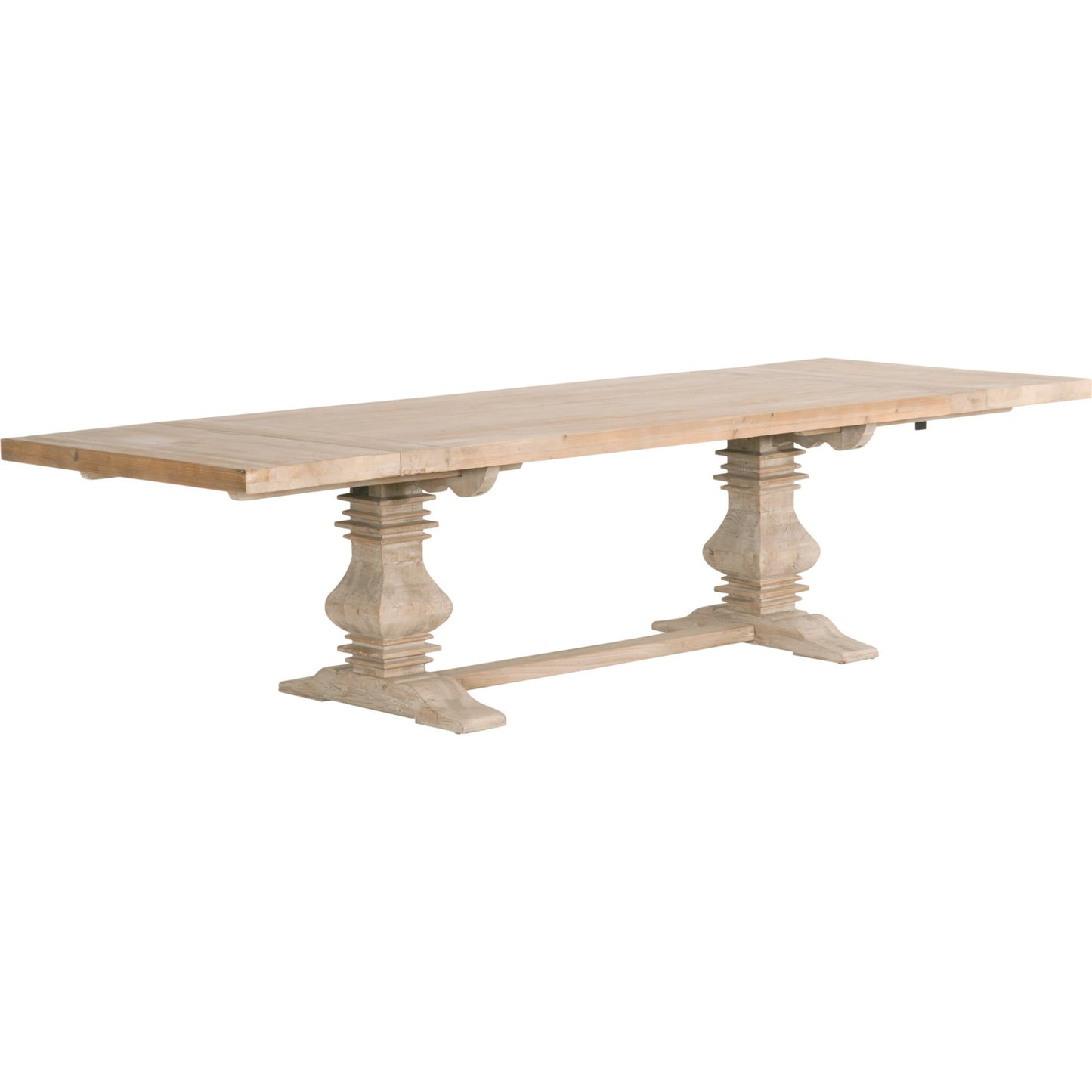 007 SR-387392 | Additional Silo | Monastery Dining Table by Essentials For Living in smoke gray pine. Made from reclaimed pine, reclaimed birch in a cottage & farmhouse style.