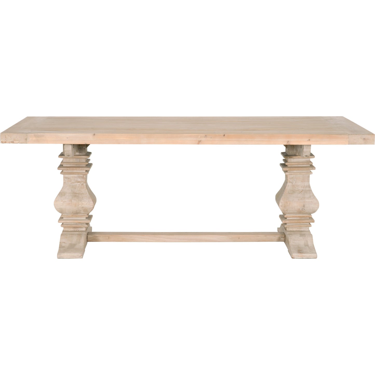 008 SR-387392 | Additional Silo | Monastery Dining Table by Essentials For Living in smoke gray pine. Made from reclaimed pine, reclaimed birch in a cottage & farmhouse style.