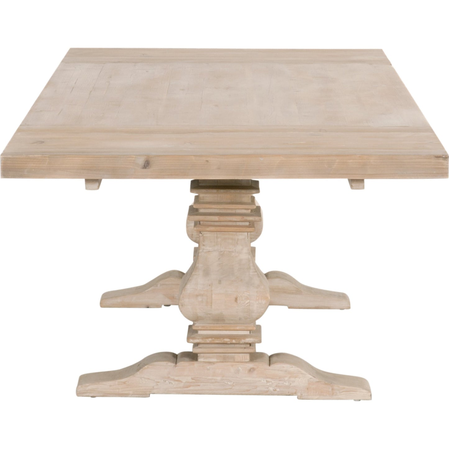 010 SR-387392 | Additional Silo | Monastery Dining Table by Essentials For Living in smoke gray pine. Made from reclaimed pine, reclaimed birch in a cottage & farmhouse style.