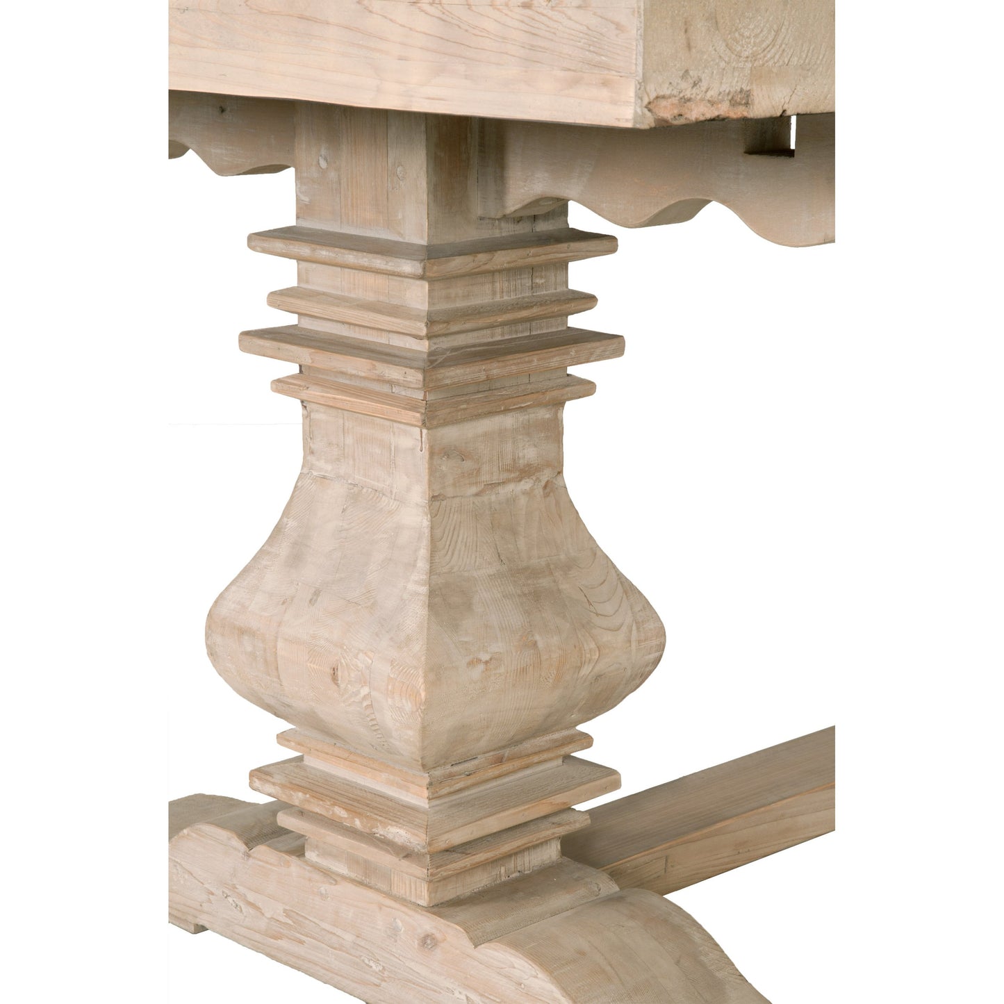 011 SR-387392 | Additional Silo | Monastery Dining Table by Essentials For Living in smoke gray pine. Made from reclaimed pine, reclaimed birch in a cottage & farmhouse style.