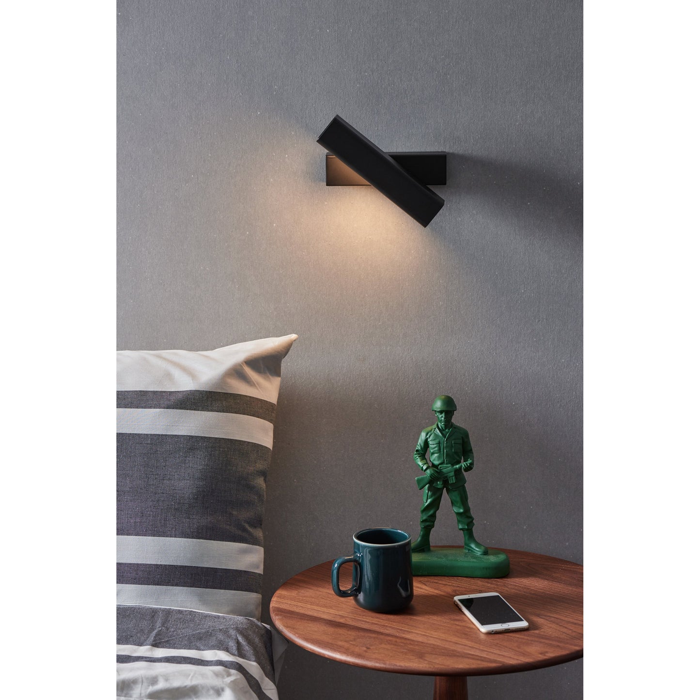 016 SR-381034 | Lifestyle | Mumu Wall Lamp by Seed Design. Made from aluminum, wood in a modern style.