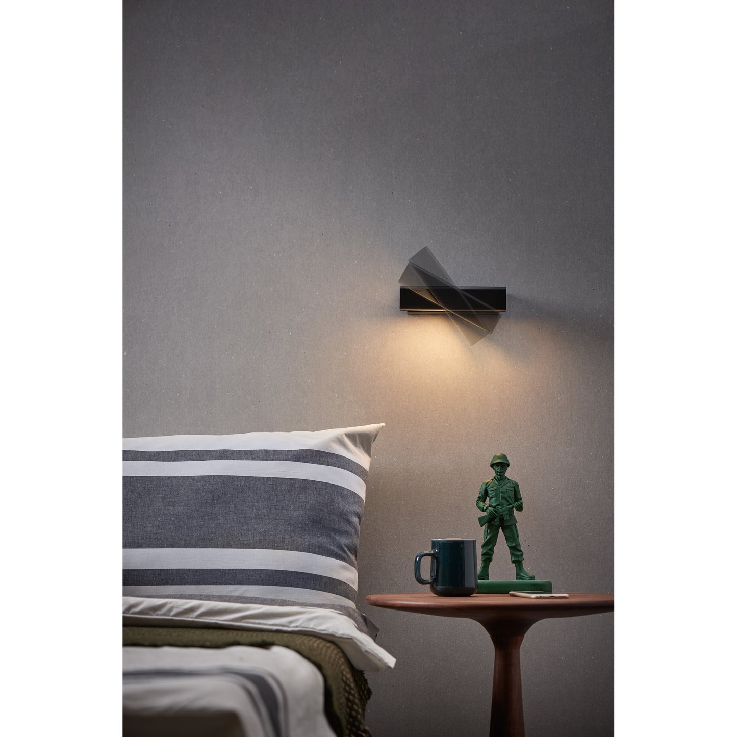 017 SR-381034 | Lifestyle | Mumu Wall Lamp by Seed Design. Made from aluminum, wood in a modern style.
