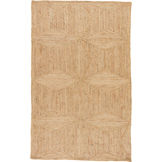Naturals Tobago NAT23 Rug by Jaipur Living in beige. Made from 100% jute in a unique style.