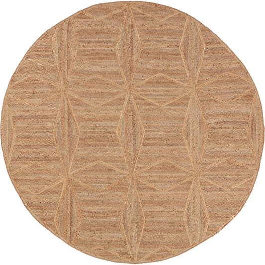Naturals Tobago NAT23 Rug by Jaipur Living in beige. Made from 100% jute in a unique style.