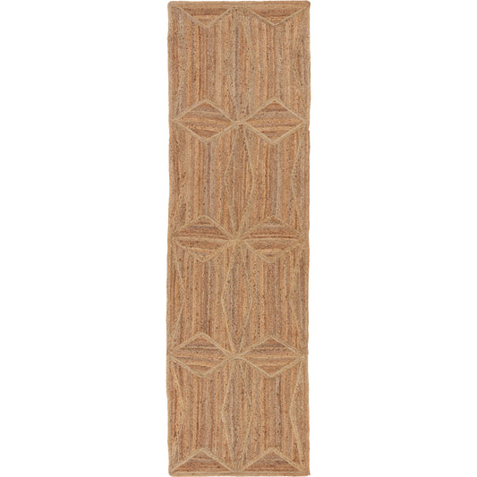 Naturals Tobago NAT23 Rug by Jaipur Living in beige. Made from 100% jute in a unique style.