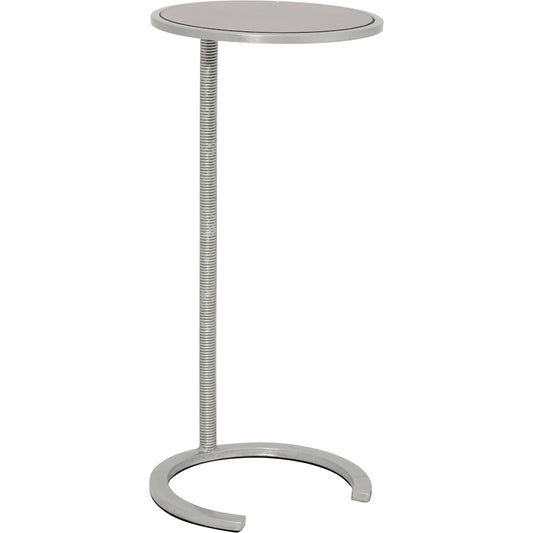 Nina Cigar Table by Worlds Away in silver leaf. Made from unique in a modern style.