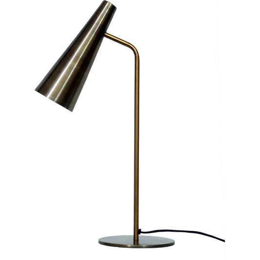 Trumpet Table Lamp by Moe's Home Collection in antique brass. Made from iron in a modern style.