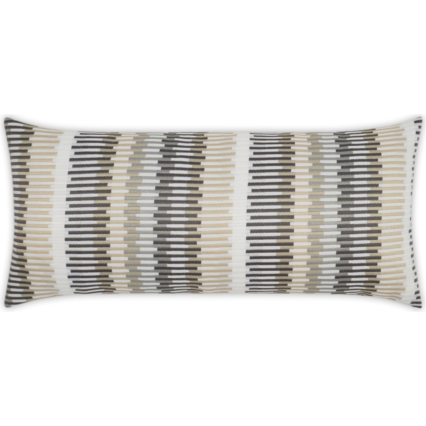 002 SR-808935 | Primary Silo | Sunfun Stripe Pillow by DV Kap Home in linen. Made from 100% solution dyed polyester in a modern style.