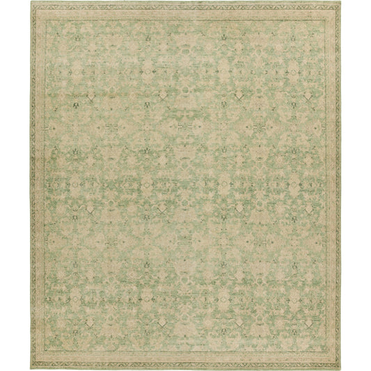 Onessa ONE08 Rug by Jaipur Living in green, tan. Made from 100% wool in a unique style.