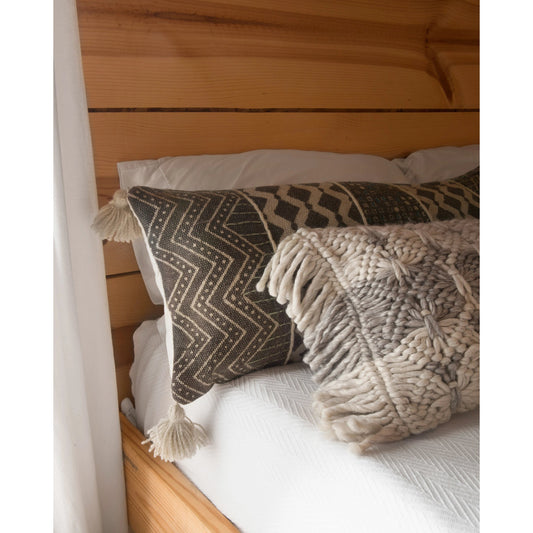 Kuala Pillow by Loloi in gray, multi. Made from 100% cotton in a eclectic & global style.