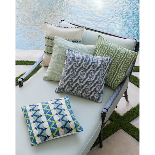 Indoor/Outdoor Bermuda Pillow by Loloi. Made from 100% polyester in a modern style.