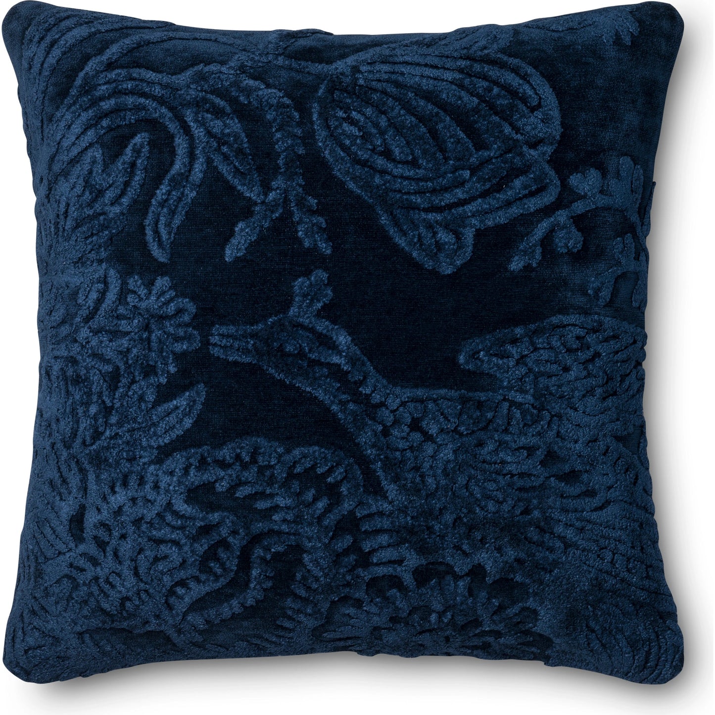 001 S-270733,S-270734 | Primary Silo | Sybil Pillow by Loloi in indigo. Made from 100% viscose in a traditional style.
