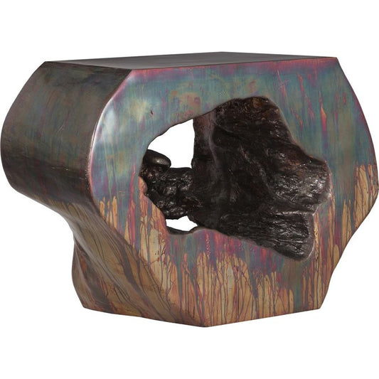 Plateada Hollow Console by Phillips Collection. Made from resin in a eclectic & global style.