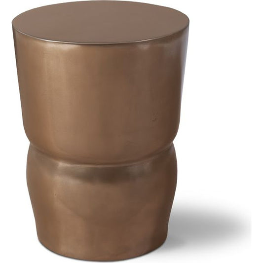 Carved Stool by Phillips Collection. Made from resin in a modern style.